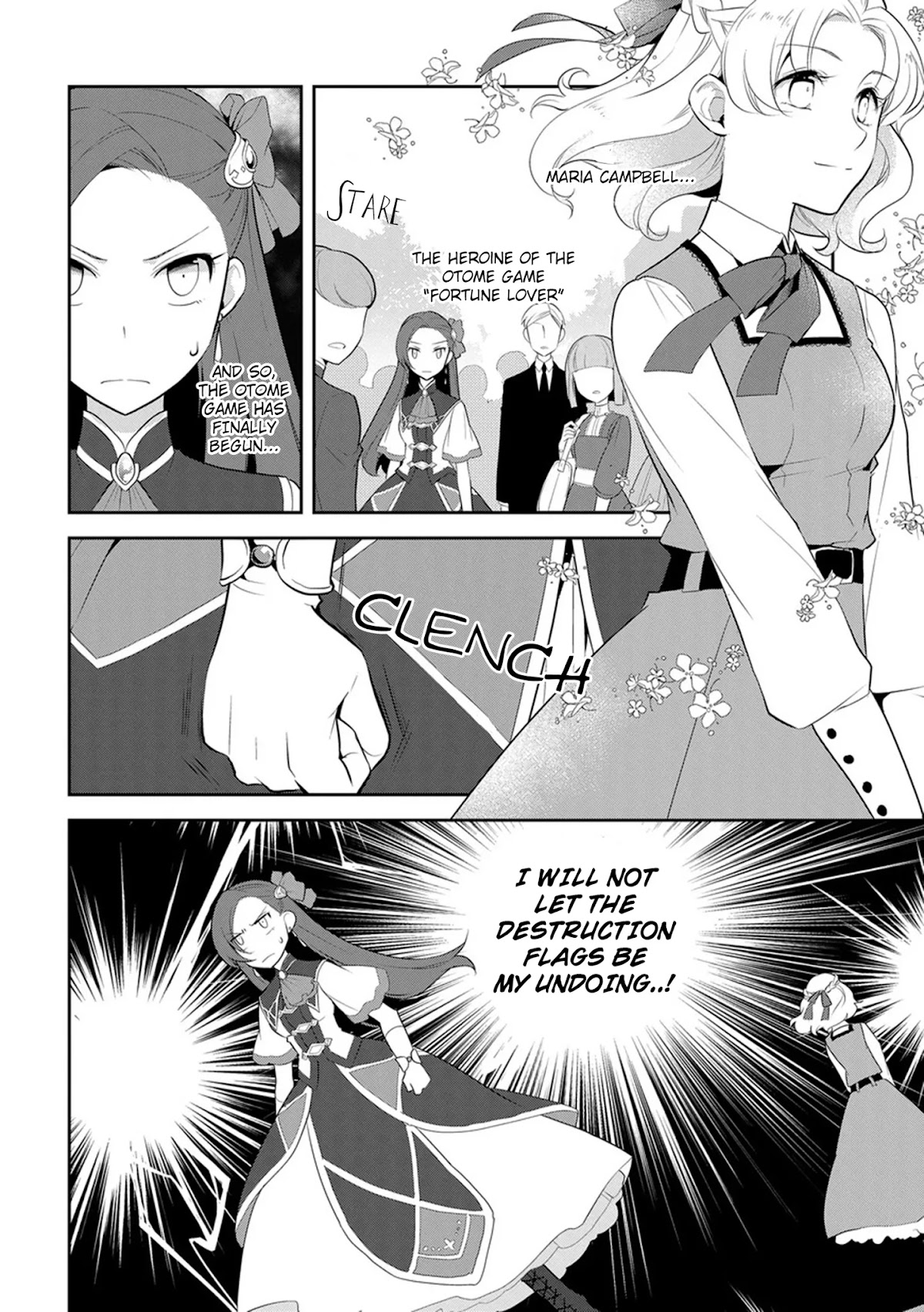 Otome Game no Hametsu Flag shika nai Akuyaku Reijou ni Tensei shite shimatta... Chapter 8 page 3 - Chapter 8: I Enrolled in Magic School! - Part 1