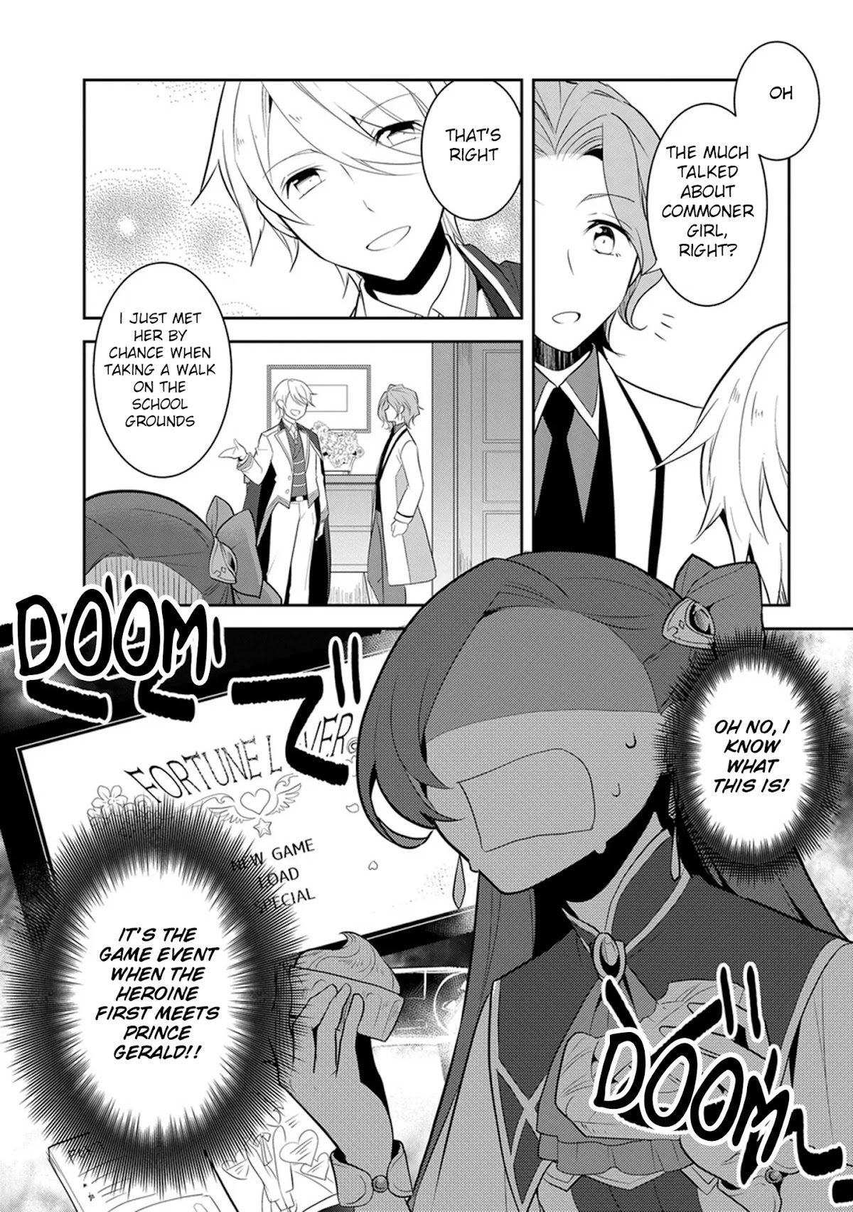 Otome Game no Hametsu Flag shika nai Akuyaku Reijou ni Tensei shite shimatta... Chapter 8 page 8 - Chapter 8: I Enrolled in Magic School! - Part 1