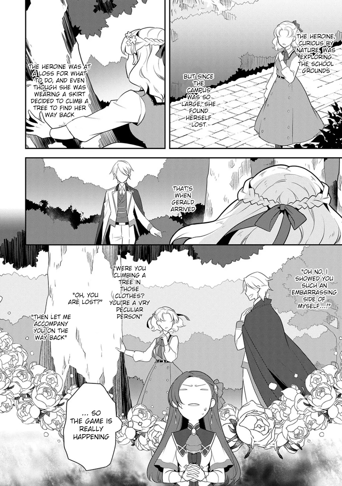 Otome Game no Hametsu Flag shika nai Akuyaku Reijou ni Tensei shite shimatta... Chapter 8 page 9 - Chapter 8: I Enrolled in Magic School! - Part 1