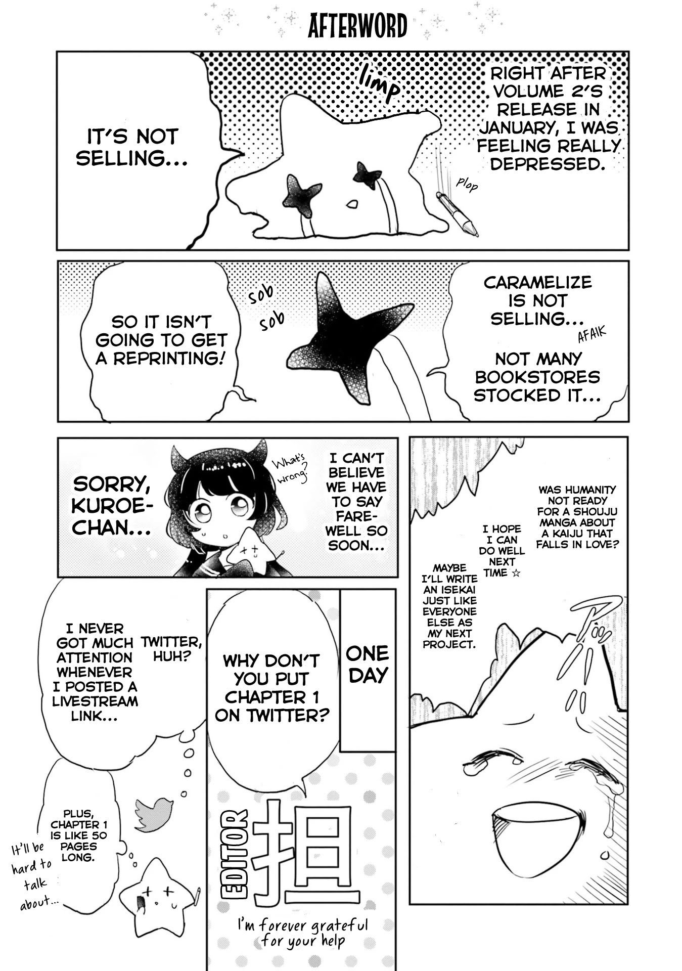 Otome Monster Caramelize Chapter 16.5 page 1 - Chapter 16.5: Afterword