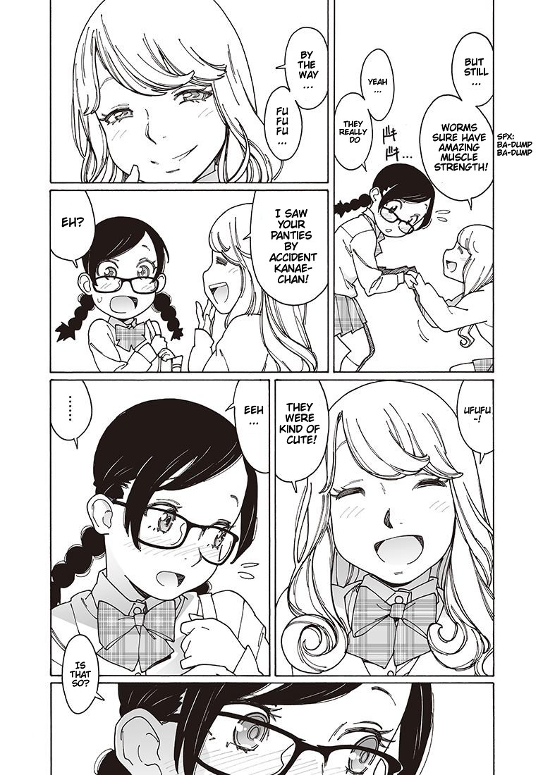 Otome no Teikoku Chapter 116 page 5 - Chapter 116: Kanae, Haruka, and the Big Earthworm / Kaoru Waiting at the Entrance / Happy Return Home