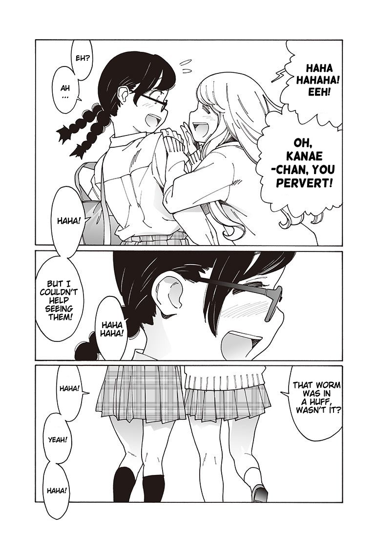 Otome no Teikoku Chapter 116 page 7 - Chapter 116: Kanae, Haruka, and the Big Earthworm / Kaoru Waiting at the Entrance / Happy Return Home