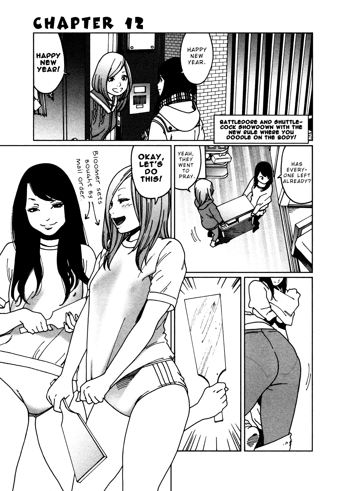 Otome no Teikoku Chapter 12 page 1 - Chapter 12: Battledore and Shuttlecock showdown with the new rule where you doodle the body!