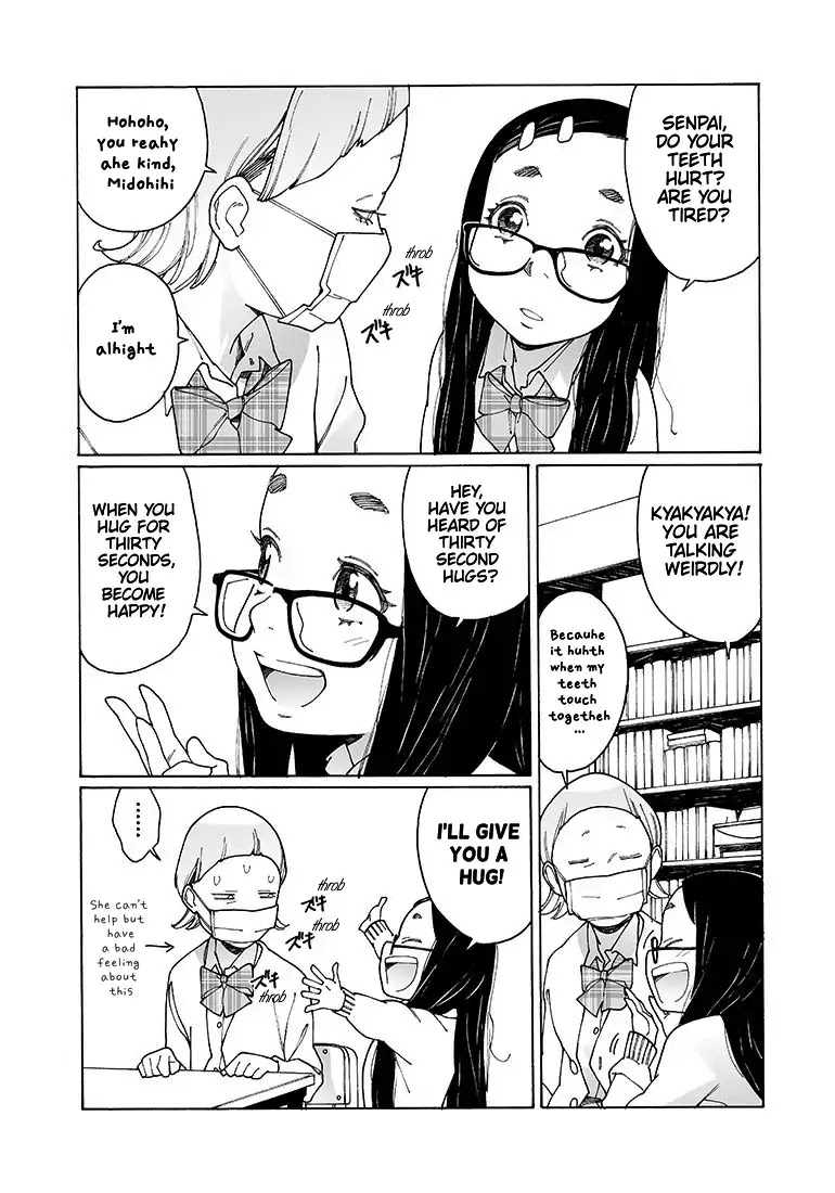 Otome no Teikoku Chapter 128 page 9 - Chapter 128: Midoriri Hug! / Mask-Senpai Hug