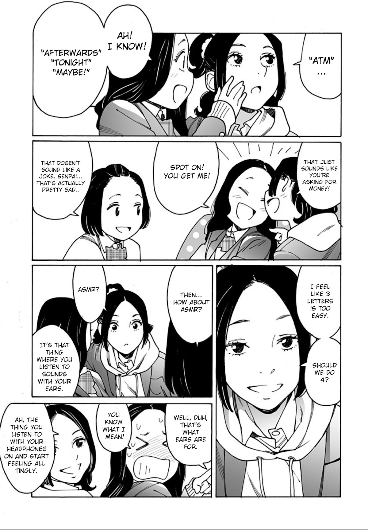 Otome no Teikoku Chapter 245 page 17 - Chapter 245: The Mystery of ASMR / ASMR acronym jokes