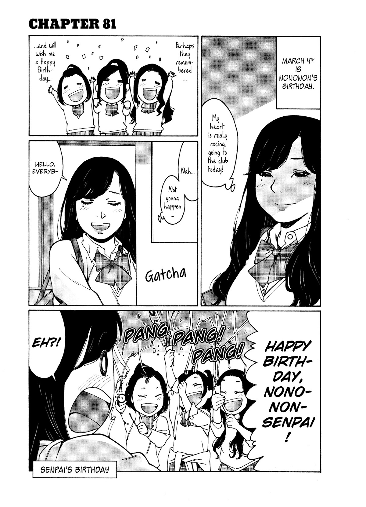 Otome no Teikoku Chapter 81 page 1 - Chapter 81: Senpai's birthday