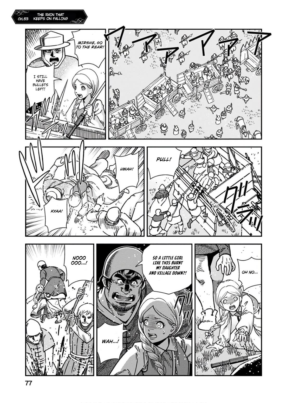 Otome Sensou Chapter 53 page 1 - Chapter 53: The Rain that Keeps on Falling
