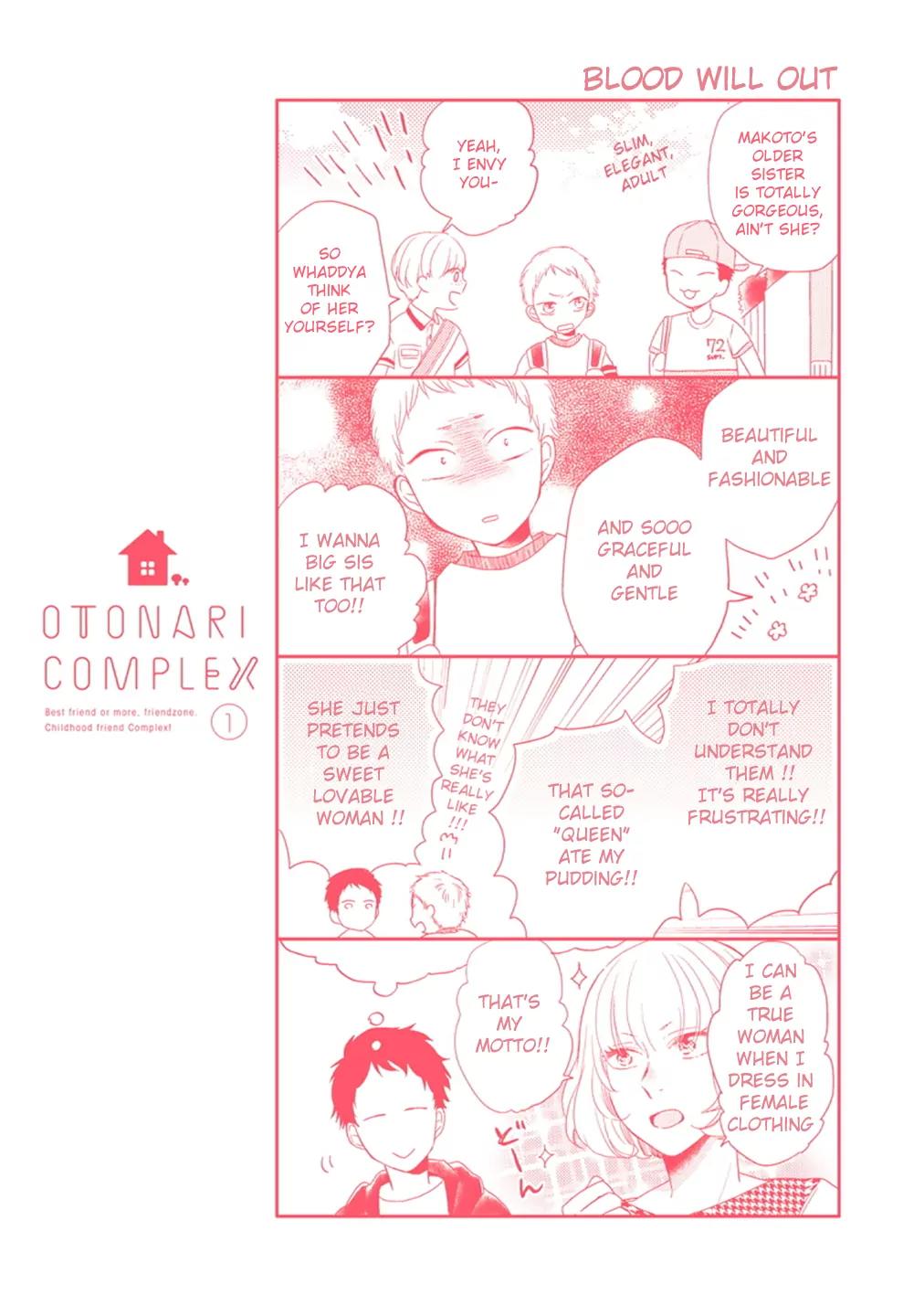 Otonari Complex Chapter 0.1 page 1 - Chapter 0.1: Volume 1 cover 4komas