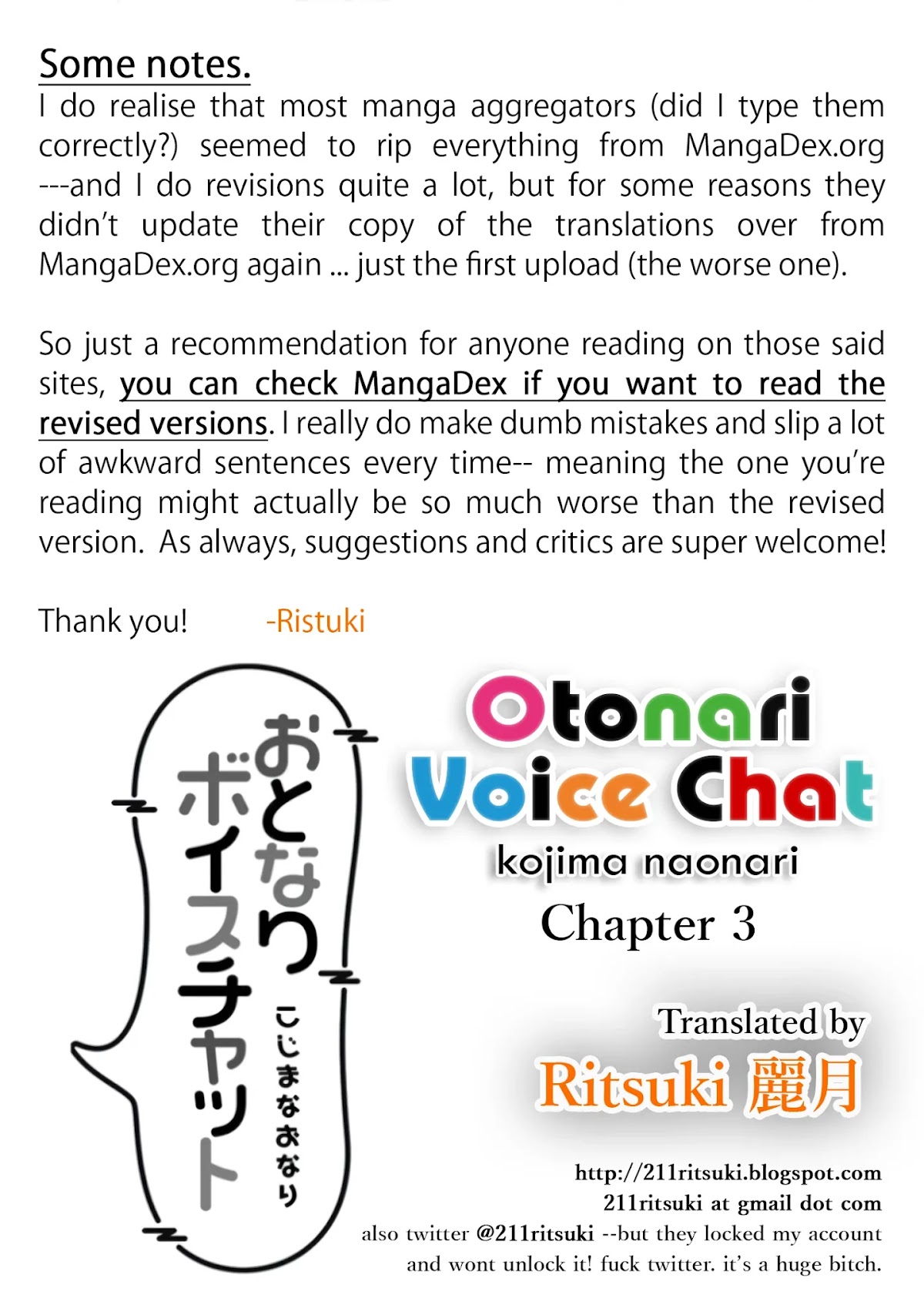Otonari Voice Chat Chapter 3 page 2 - Chapter 3