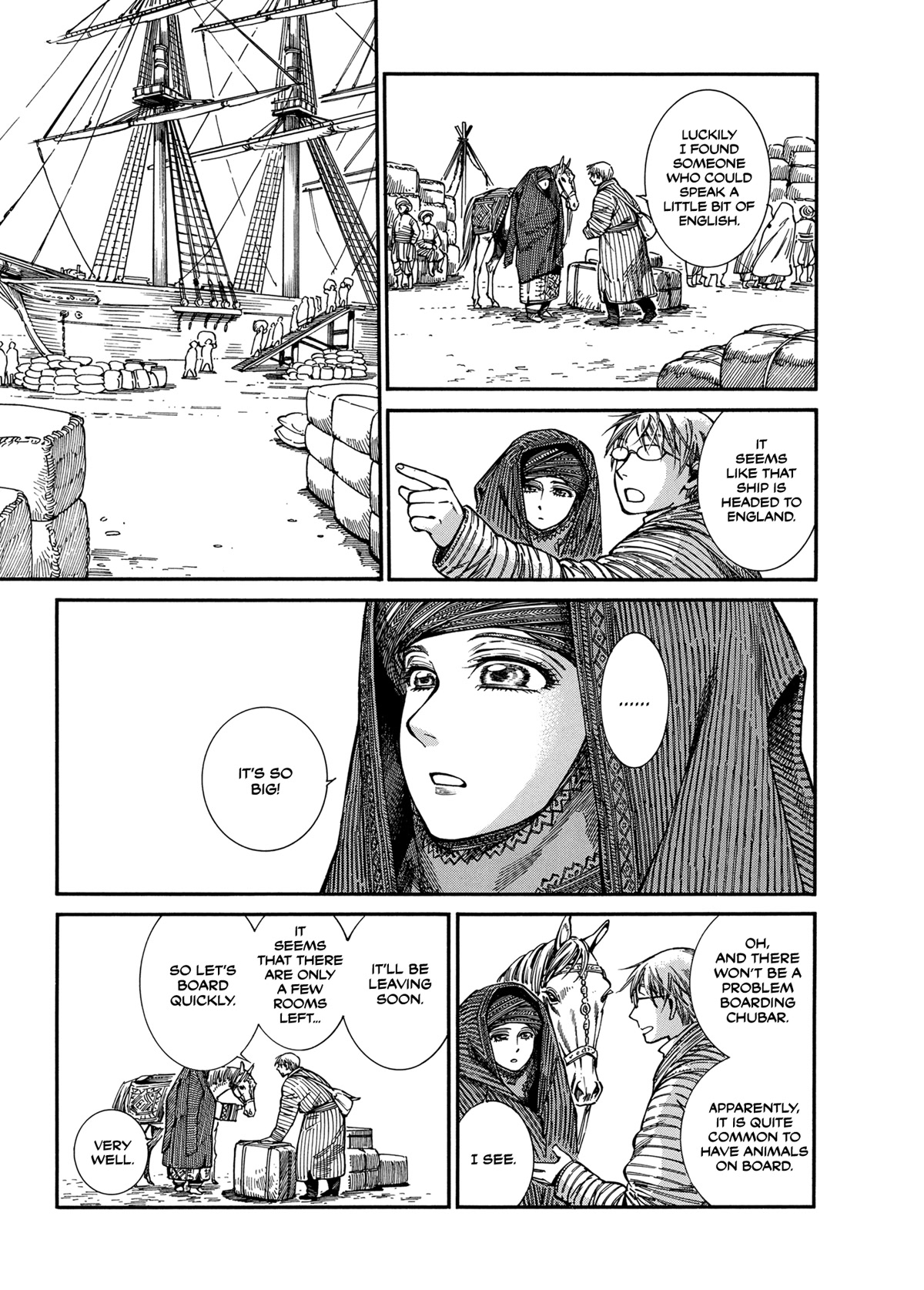 Otoyomegatari Chapter 105 page 3 - Chapter 105: The Cat Aboard