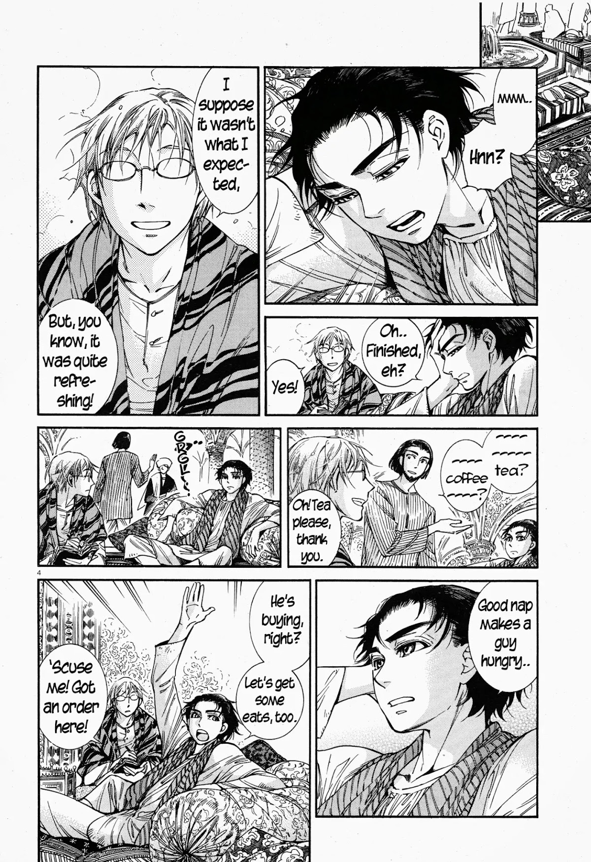 Otoyomegatari Chapter 38 page 4 - Chapter 38: The Mens' Bath