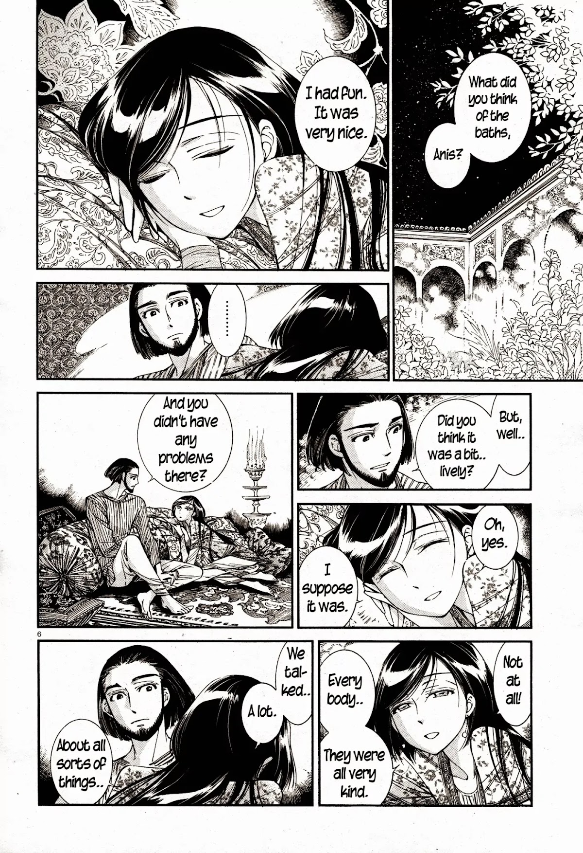 Otoyomegatari Chapter 38 page 6 - Chapter 38: The Mens' Bath