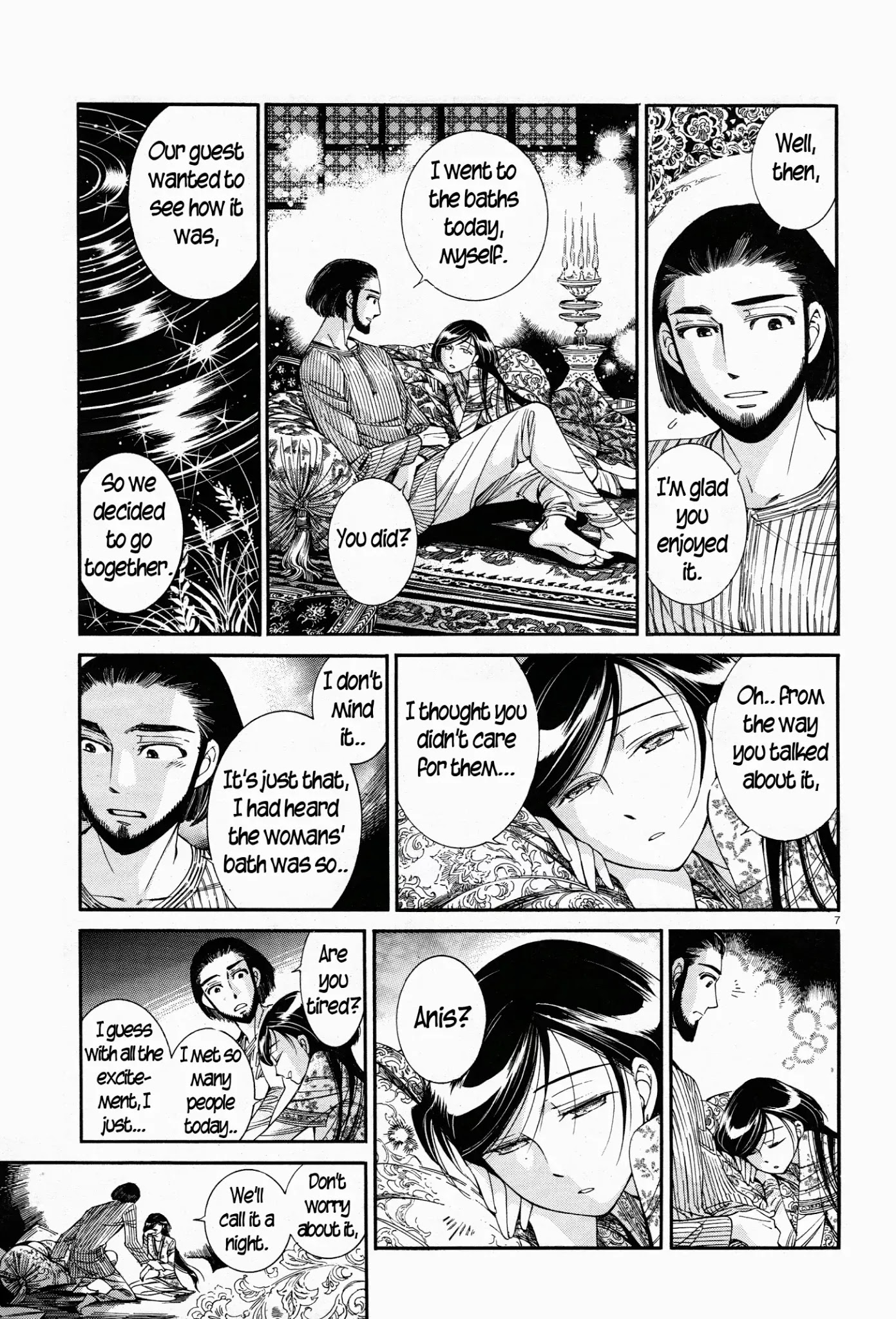 Otoyomegatari Chapter 38 page 7 - Chapter 38: The Mens' Bath
