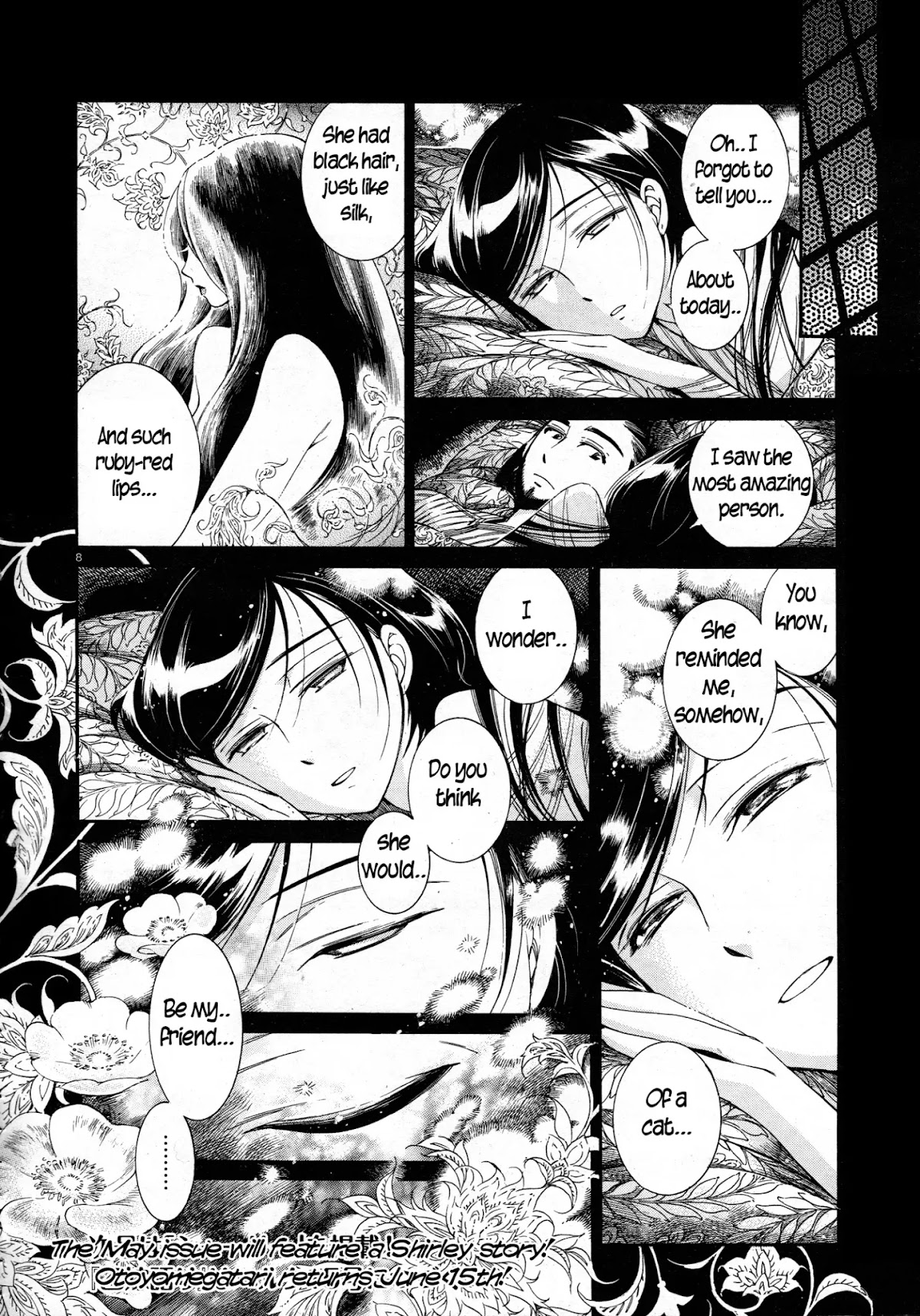 Otoyomegatari Chapter 38 page 8 - Chapter 38: The Mens' Bath