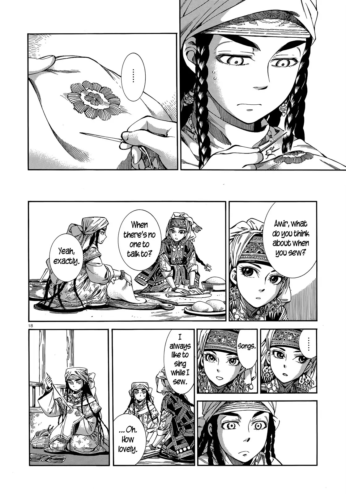 Otoyomegatari Chapter 45 page 17 - Chapter 45 : Pariya Sews