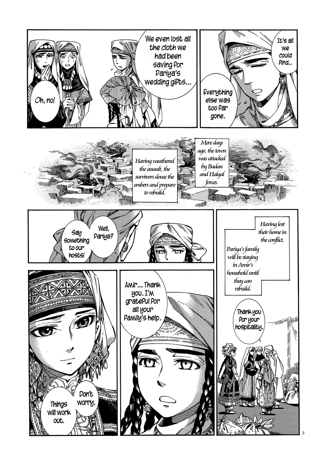 Otoyomegatari Chapter 45 page 3 - Chapter 45 : Pariya Sews