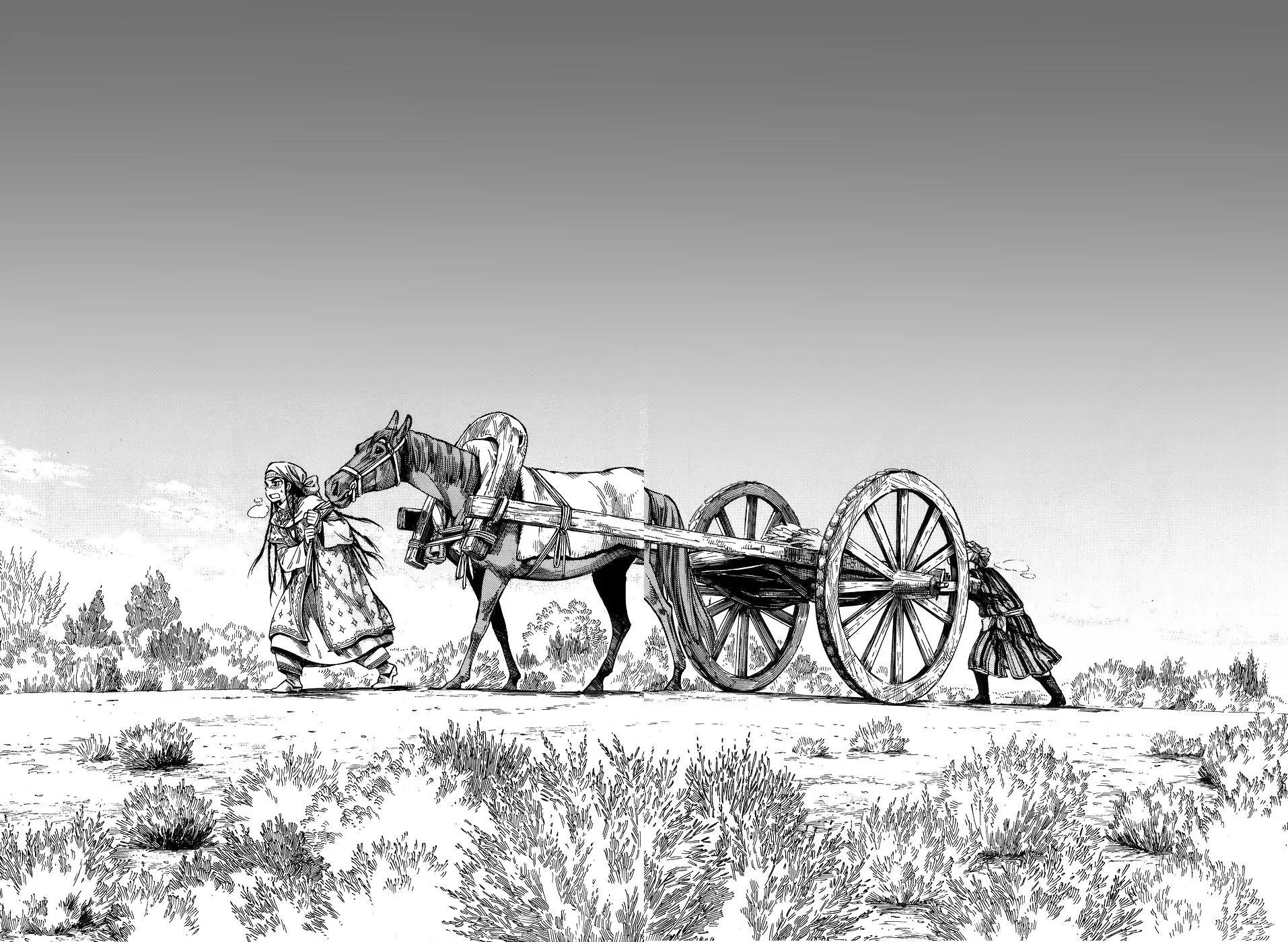 Otoyomegatari Chapter 58 page 17 - Chapter 58: Wagon Wheels