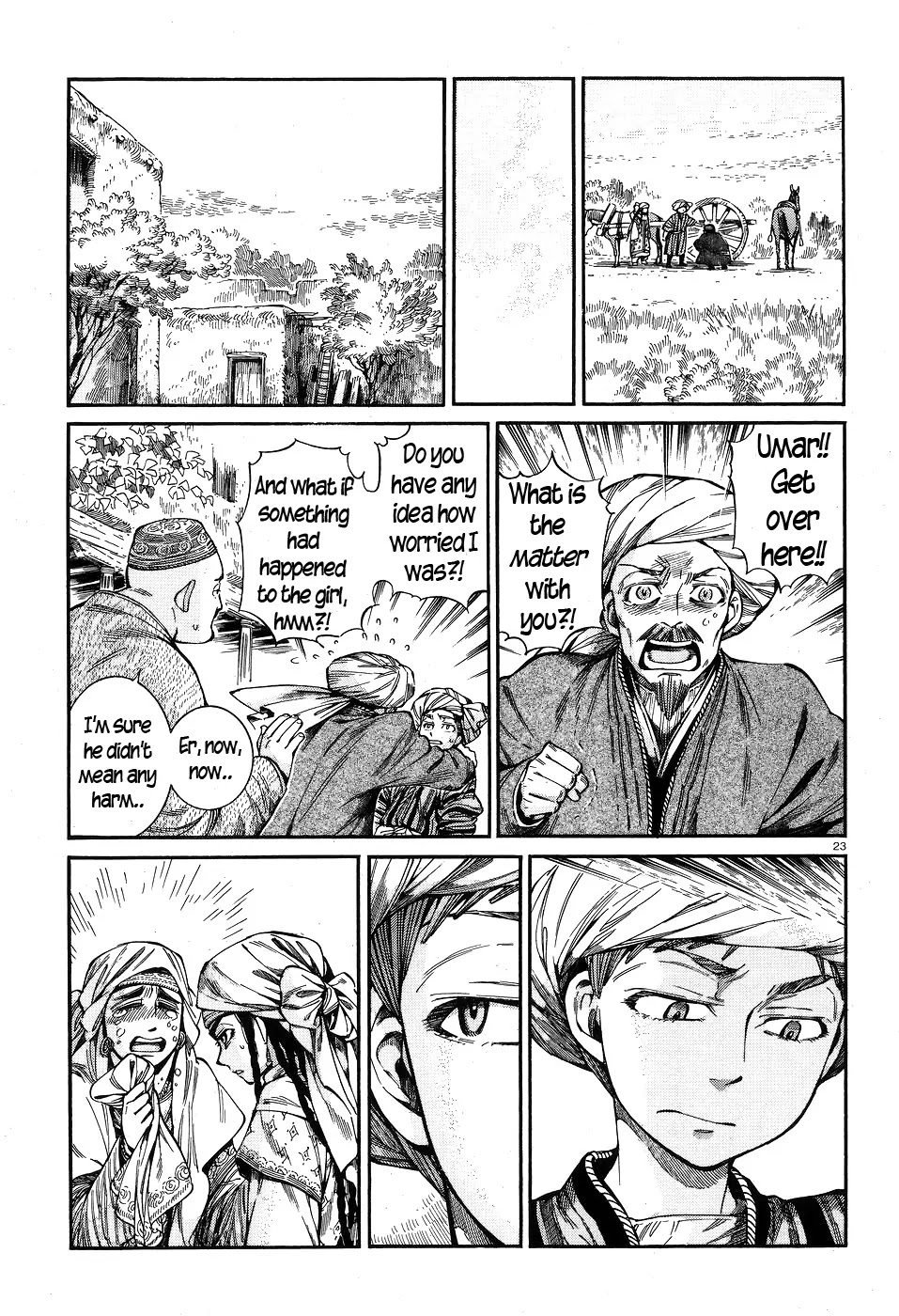 Otoyomegatari Chapter 58 page 21 - Chapter 58: Wagon Wheels