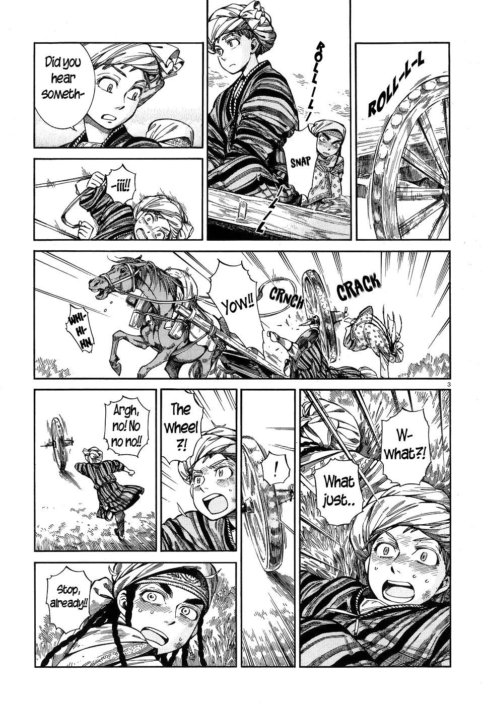 Otoyomegatari Chapter 58 page 3 - Chapter 58: Wagon Wheels