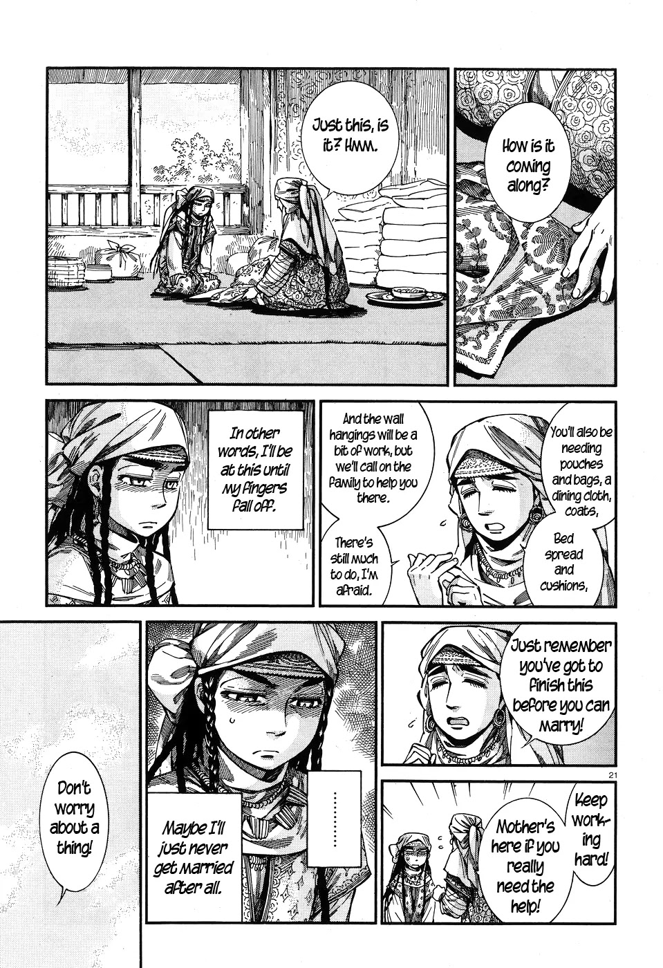 Otoyomegatari Chapter 60 page 20 - Chapter 60: Sewing Circle