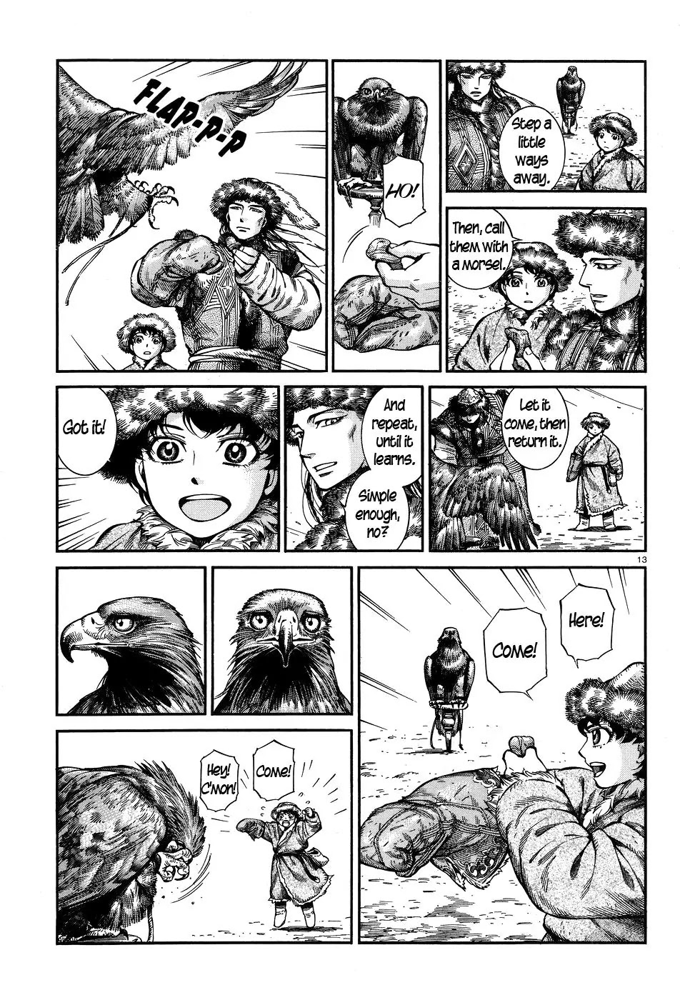 Otoyomegatari Chapter 63 page 13 - Chapter 63: Golden Eagle