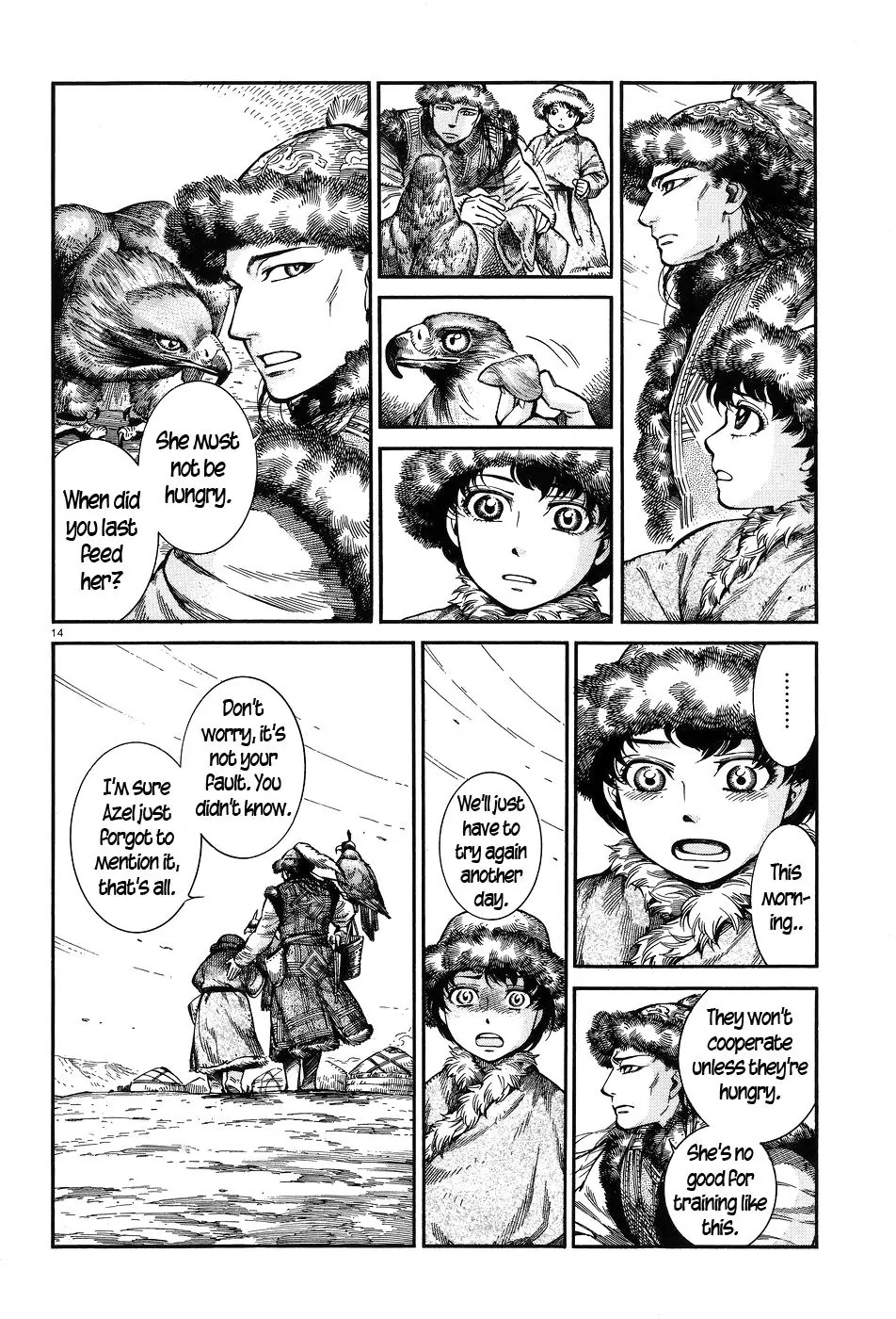 Otoyomegatari Chapter 63 page 14 - Chapter 63: Golden Eagle