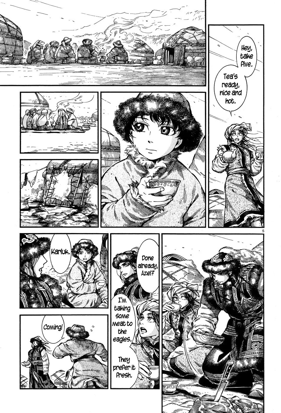 Otoyomegatari Chapter 63 page 5 - Chapter 63: Golden Eagle