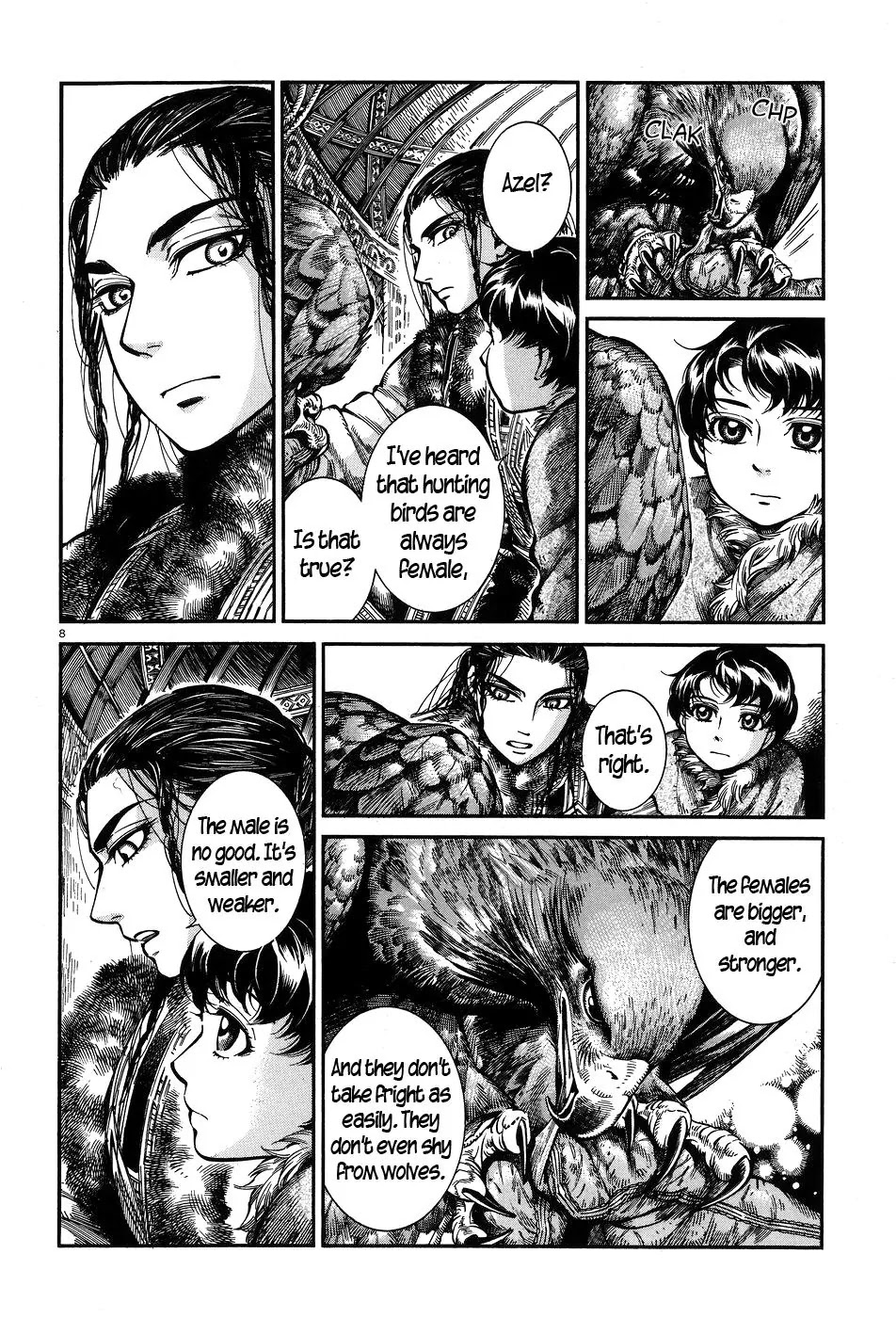 Otoyomegatari Chapter 63 page 8 - Chapter 63: Golden Eagle