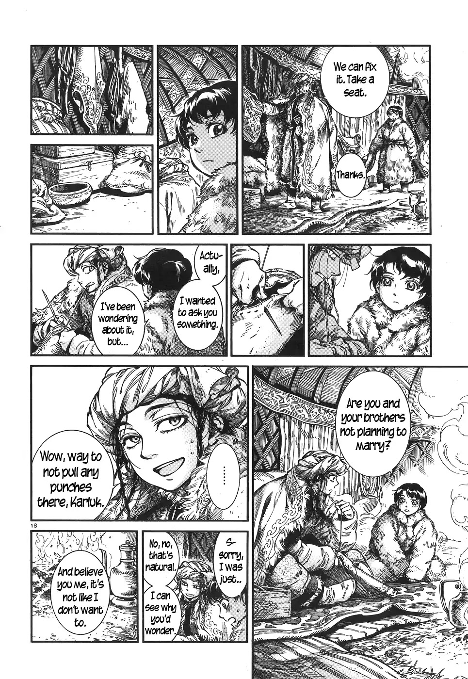 Otoyomegatari Chapter 65 page 17 - Chapter 65: Mounted Falconry