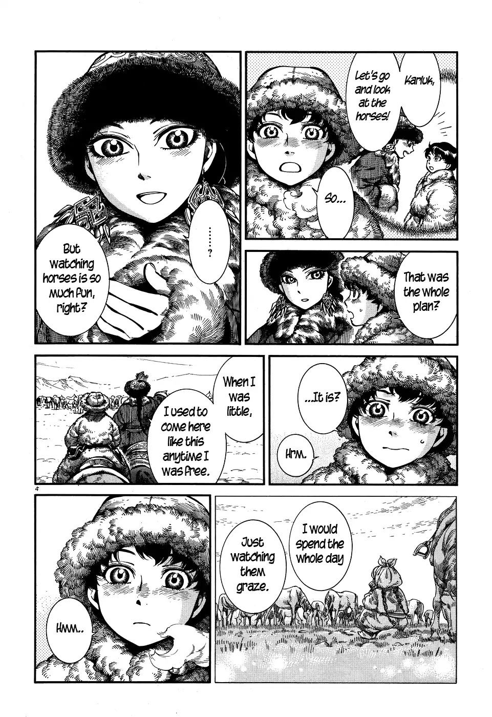 Otoyomegatari Chapter 66 page 4 - Chapter 66: Horsewatching