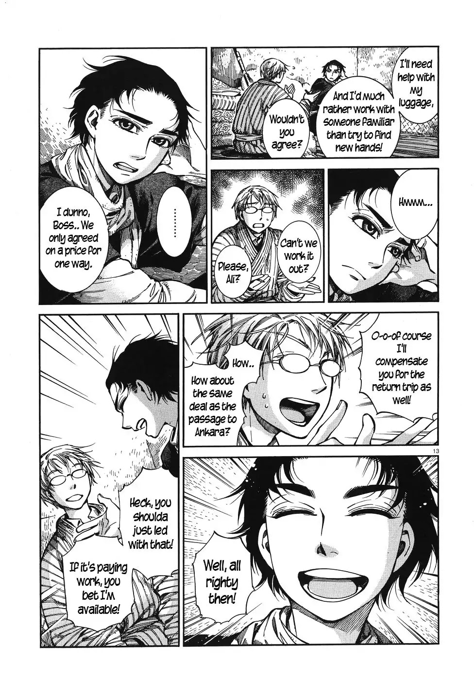 Otoyomegatari Chapter 67 page 13 - Chapter 67: Little Town on the Border