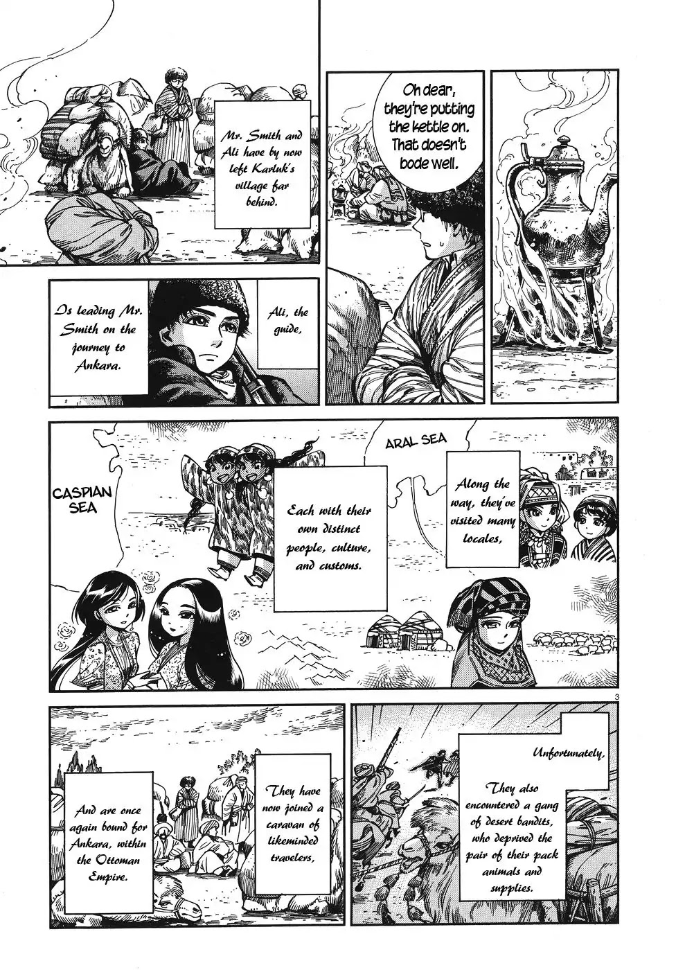 Otoyomegatari Chapter 67 page 3 - Chapter 67: Little Town on the Border