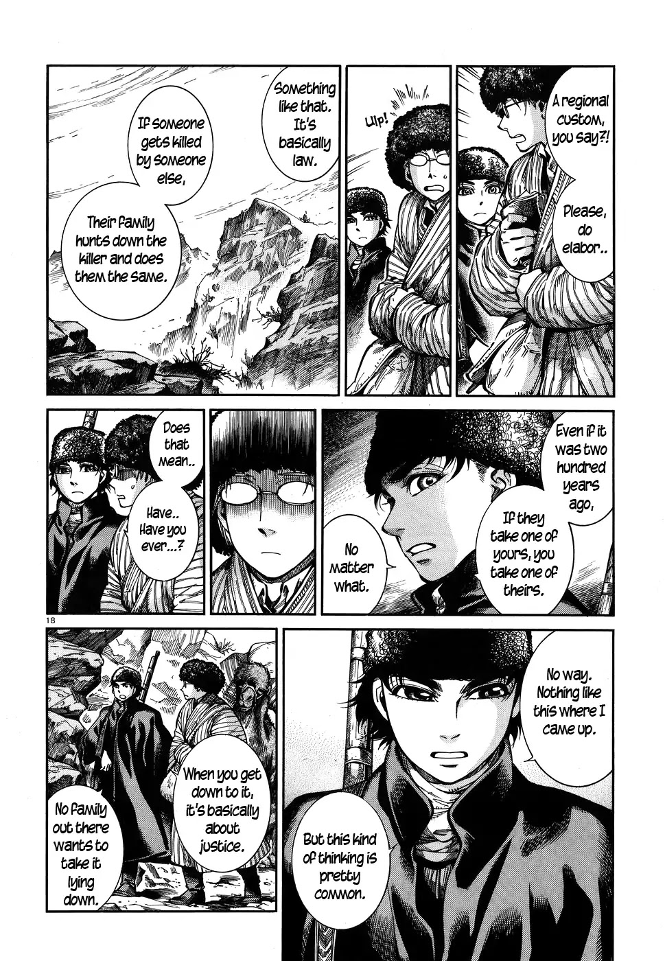 Otoyomegatari Chapter 68 page 18 - Chapter 68: Mountain Road