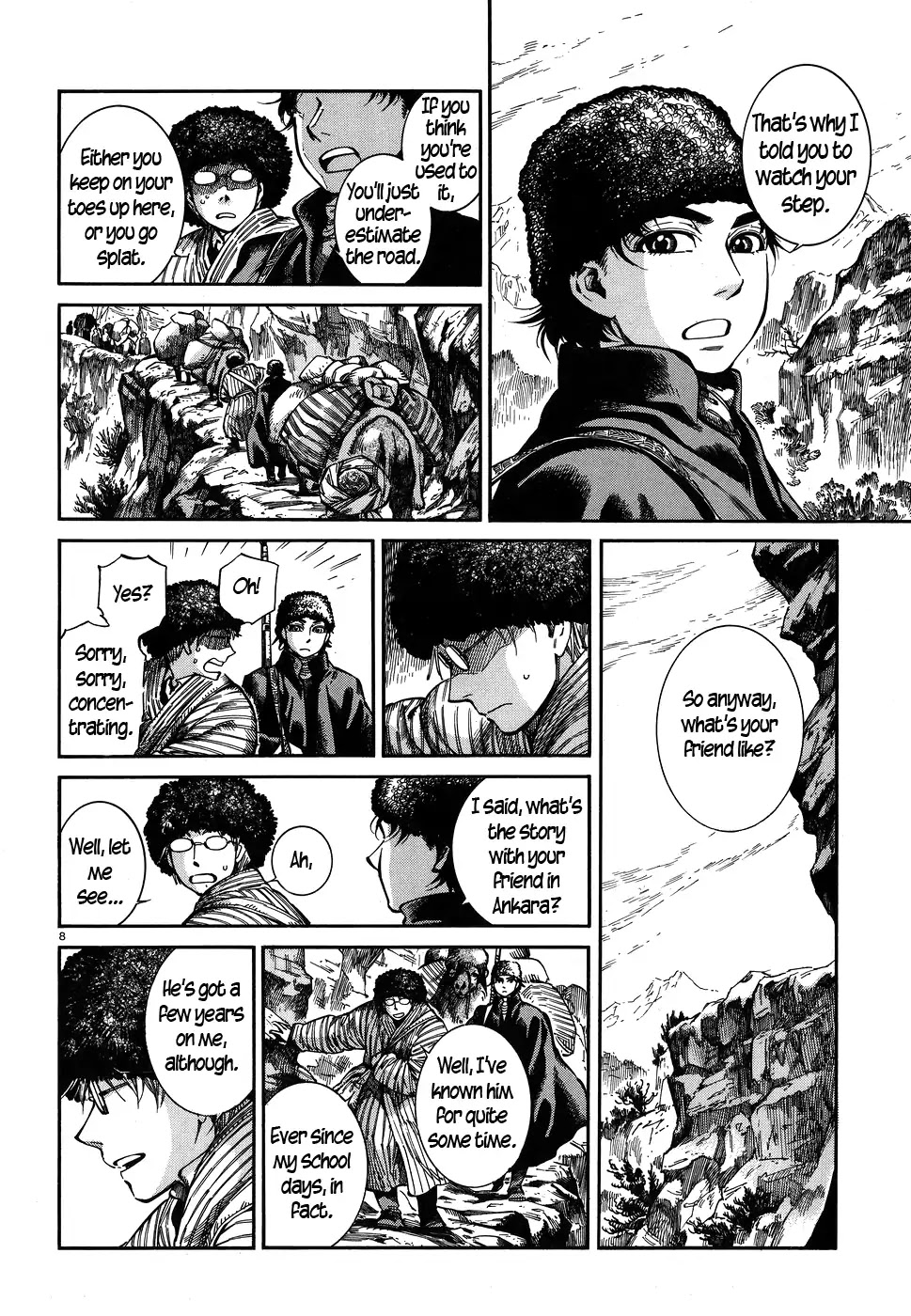 Otoyomegatari Chapter 68 page 8 - Chapter 68: Mountain Road