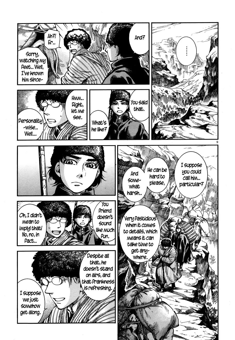 Otoyomegatari Chapter 68 page 9 - Chapter 68: Mountain Road
