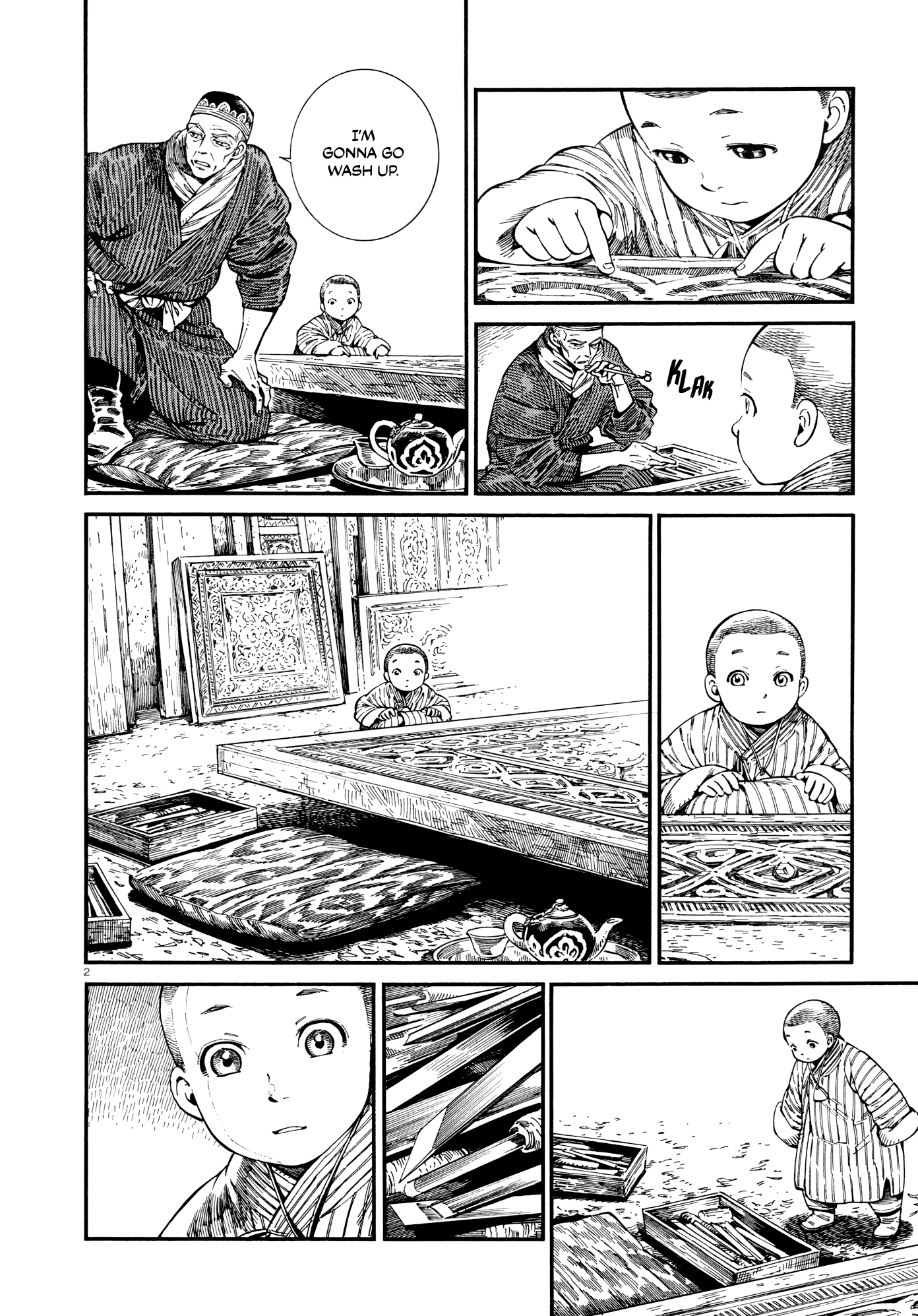 Otoyomegatari Chapter 87 page 2 - Chapter 87: Wood Carving
