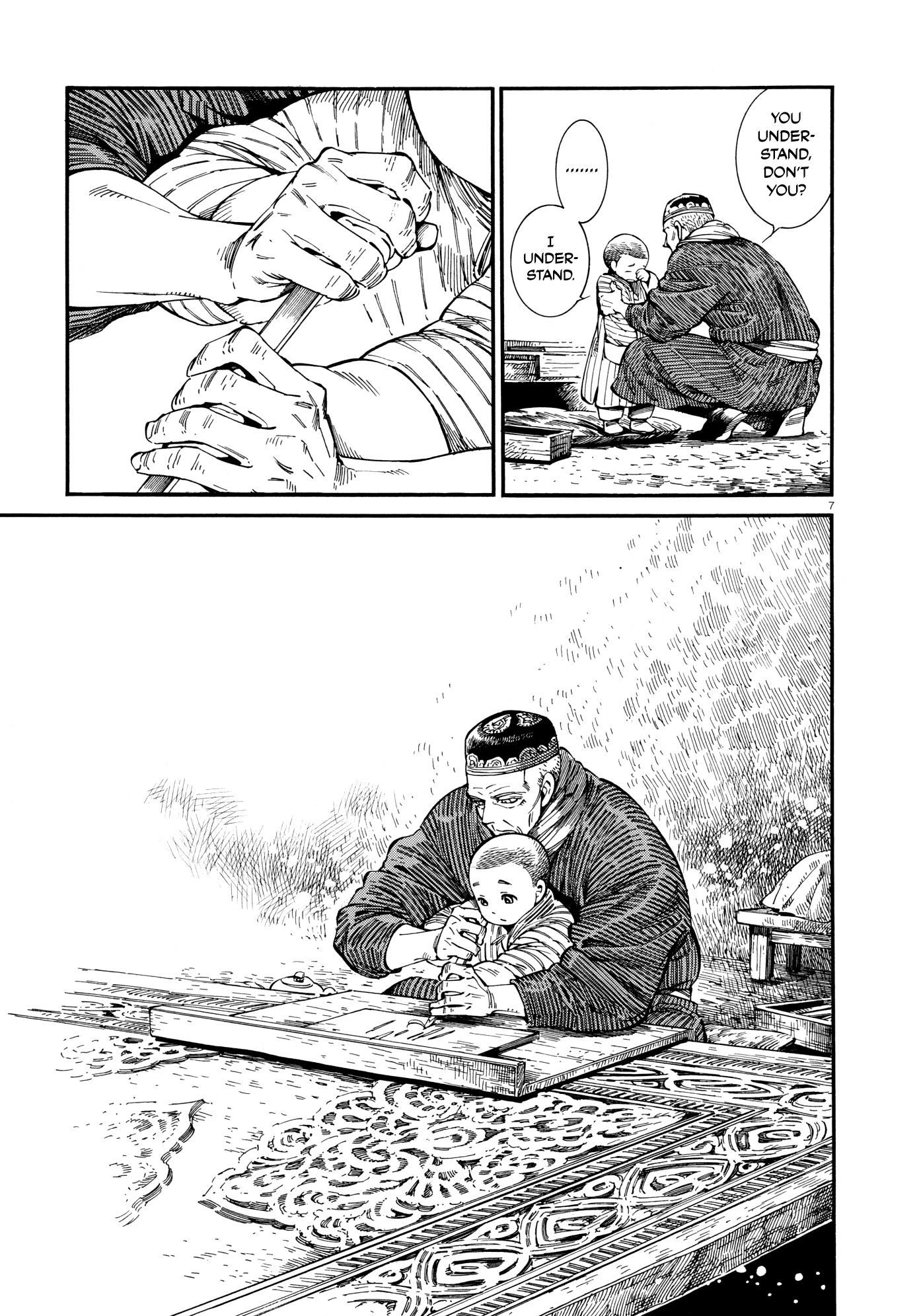 Otoyomegatari Chapter 87 page 7 - Chapter 87: Wood Carving