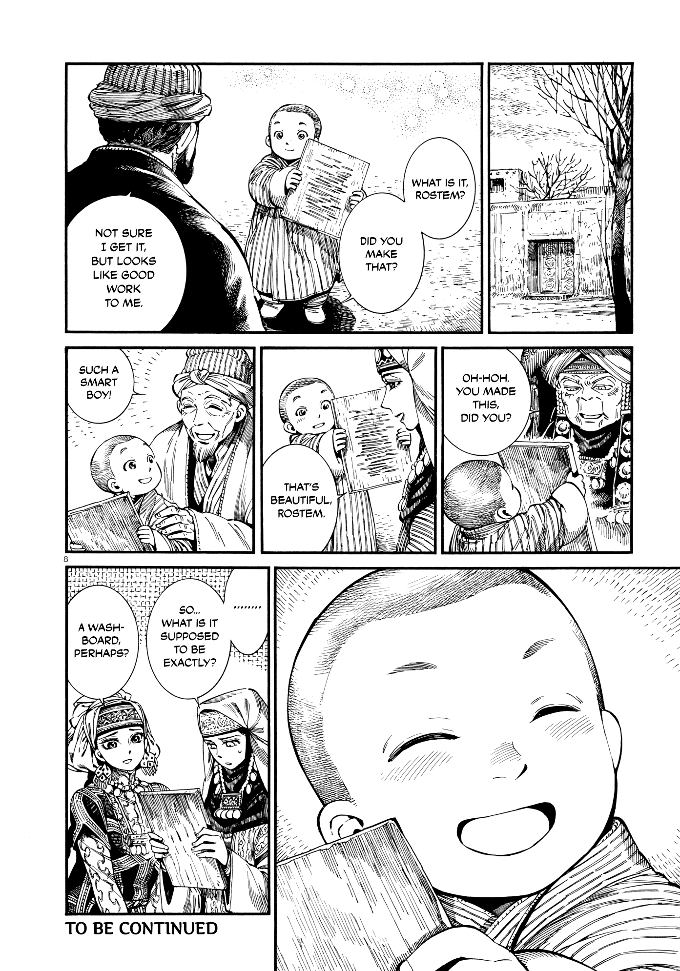 Otoyomegatari Chapter 87 page 8 - Chapter 87: Wood Carving
