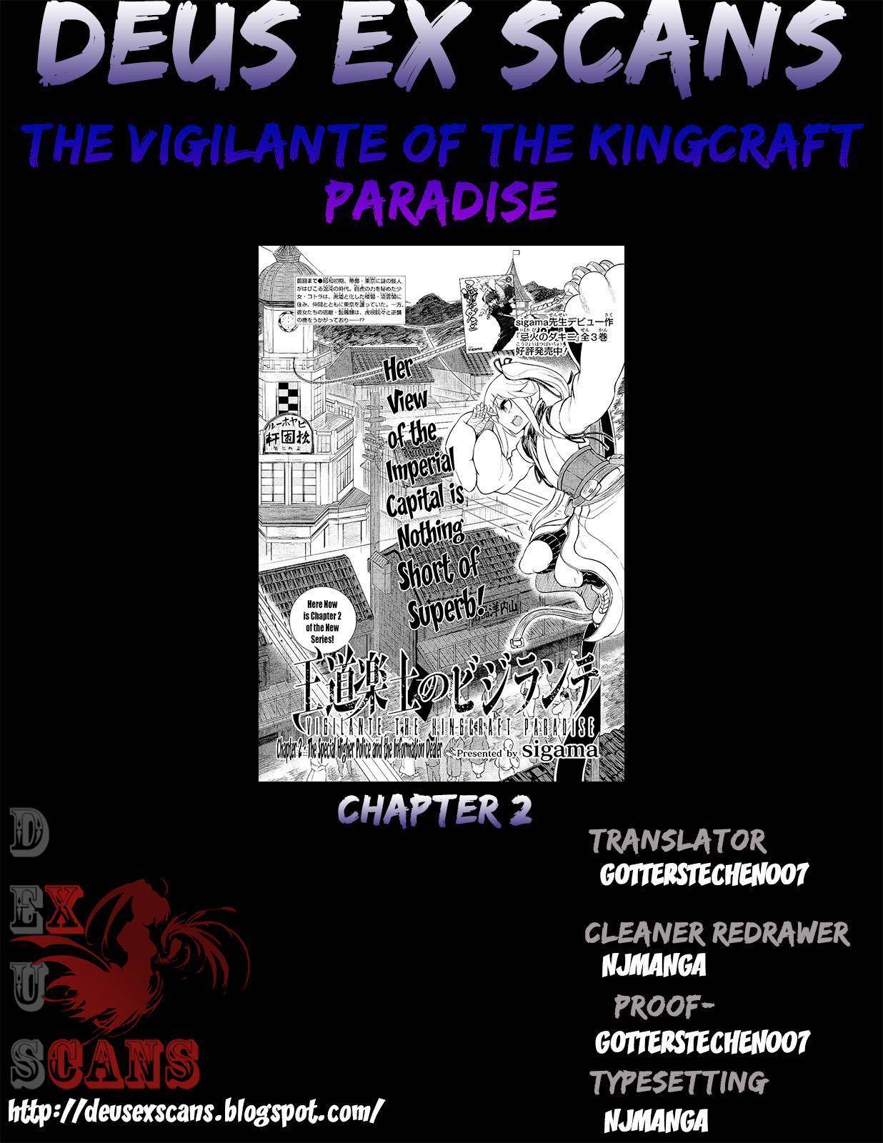 Oudou Rakudo no Vigilante Chapter 2 page 40 - Chapter 2: The Special Higher Police and the Information Dealer