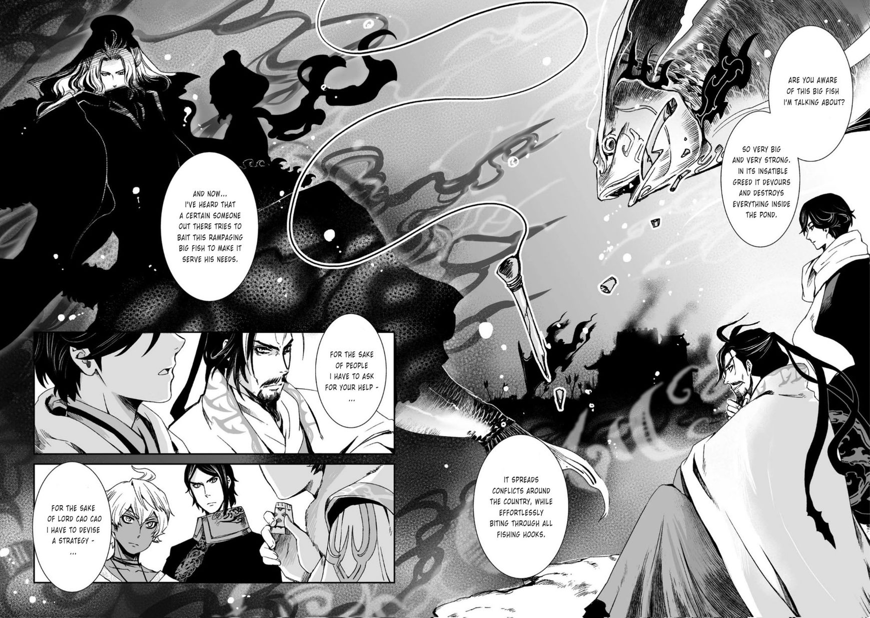 Ouja no Yuugi Chapter 22 page 28 - Chapter 22 : Two heroes, casting their fishing rods into the turbulent world