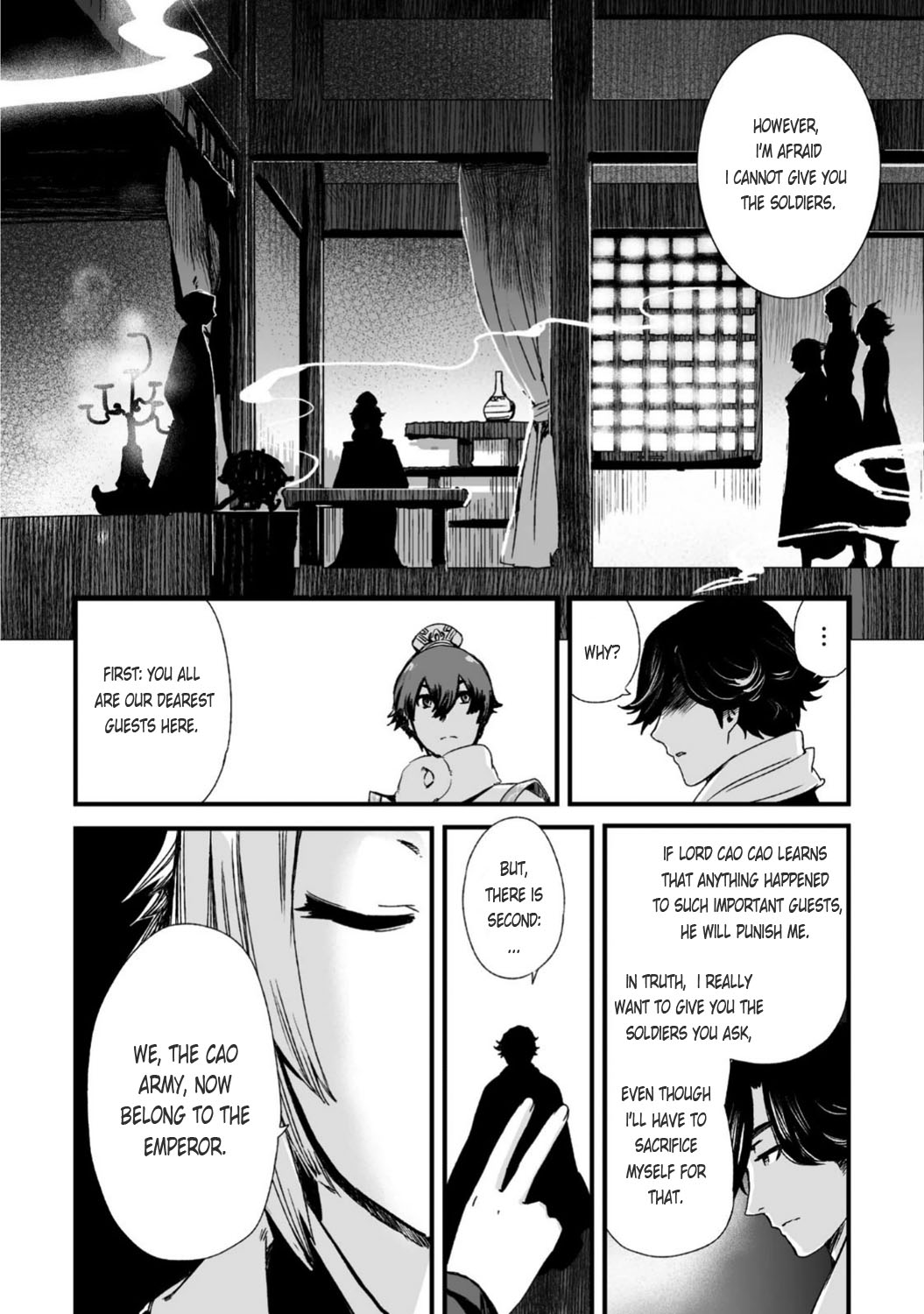 Ouja no Yuugi Chapter 24 page 10 - Chapter 24 : Dark clouds and two men are casting their shadows over the capital