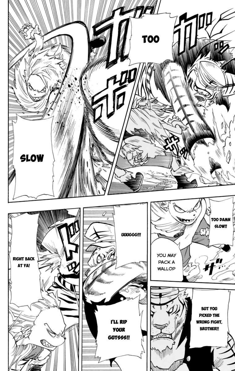 Oumagadoki Doubutsuen Chapter 30 page 11 - Chapter 30 : The King of One Hundred Beasts Vs. the King of the Jungle
