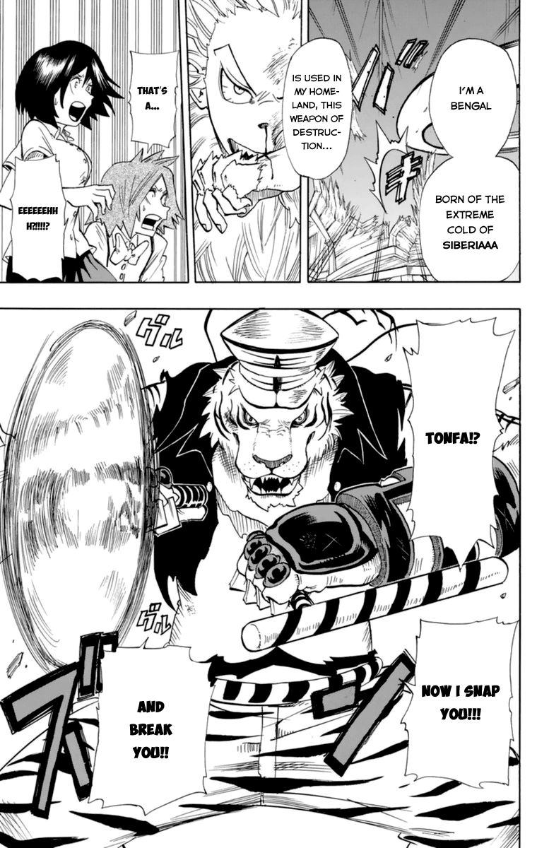 Oumagadoki Doubutsuen Chapter 30 page 14 - Chapter 30 : The King of One Hundred Beasts Vs. the King of the Jungle