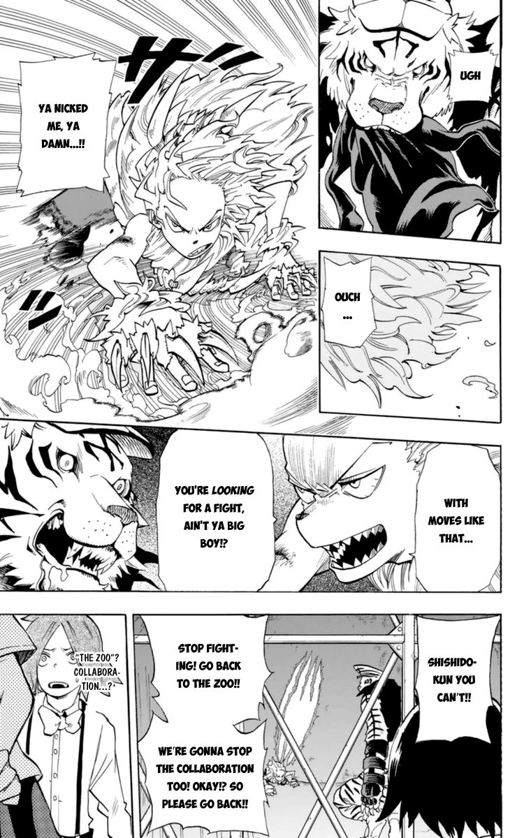 Oumagadoki Doubutsuen Chapter 30 page 8 - Chapter 30 : The King of One Hundred Beasts Vs. the King of the Jungle