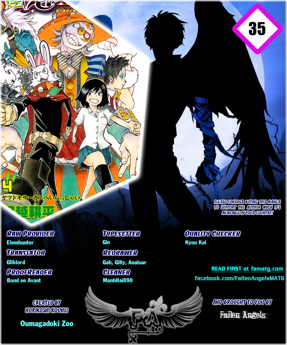 Oumagadoki Doubutsuen Chapter 35.2 page 1 - Chapter 35 v2 : The Elephant Means Business