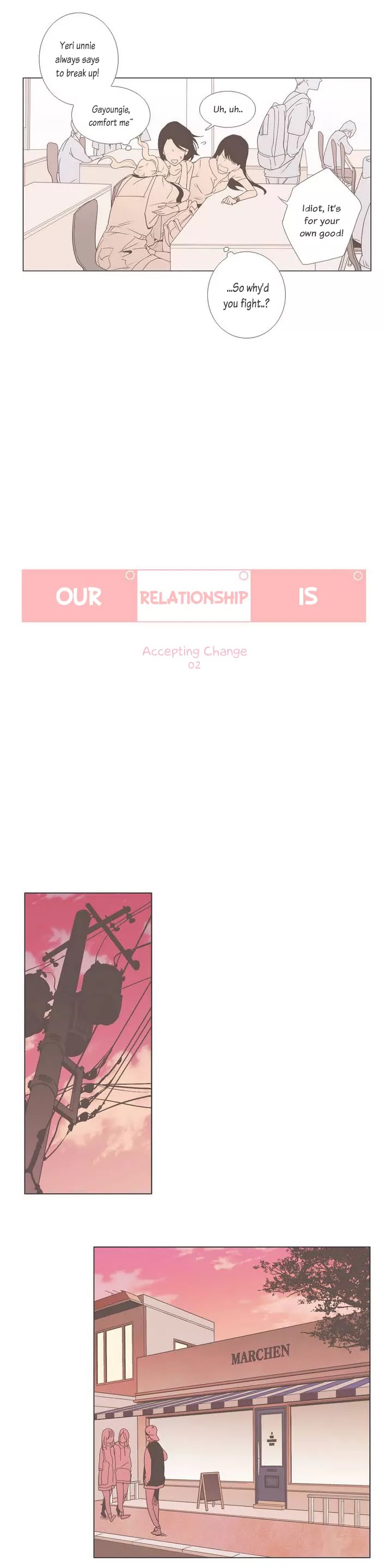 Our Relationship Is... Chapter 12 page 3 - Chapter 12: Face the Changes (2)