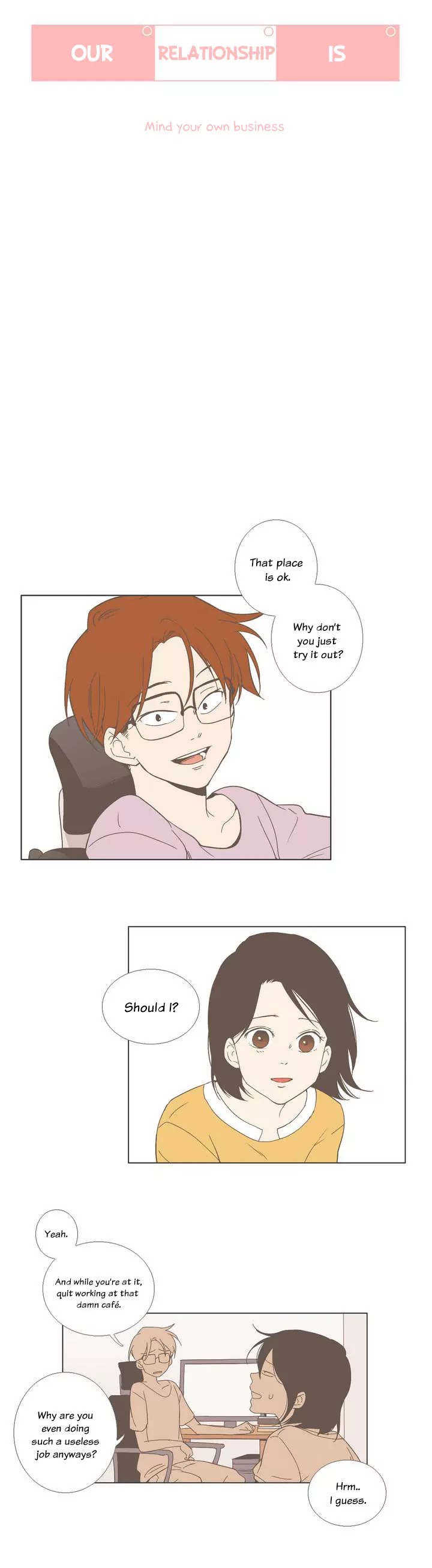 Our Relationship Is... Chapter 20 page 4 - Chapter 20: Look Who's Talking