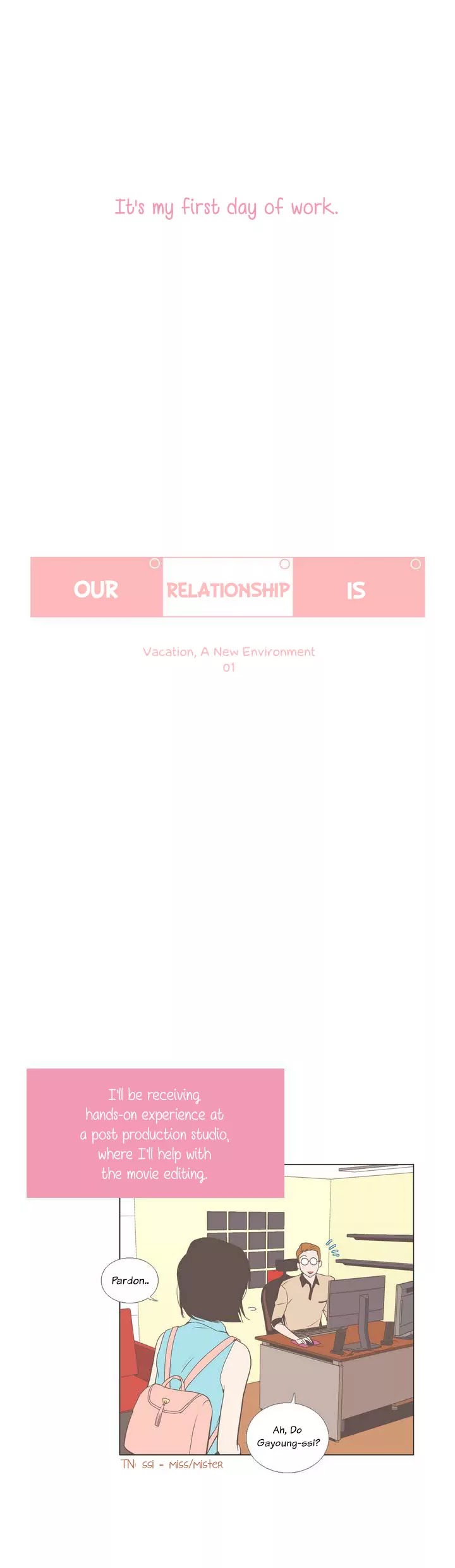 Our Relationship Is... Chapter 23 page 3 - Chapter 23: Holidays, New Surroundings (1)