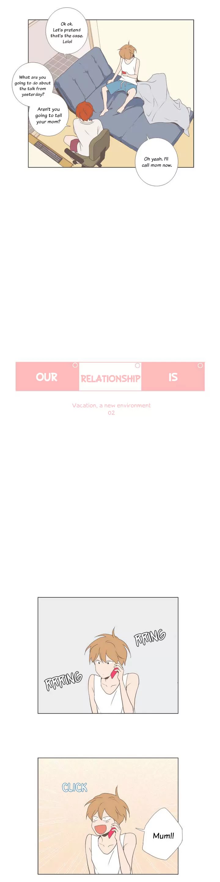Our Relationship Is... Chapter 24 page 5 - Chapter 24: Holidays, New Surroundings (2)
