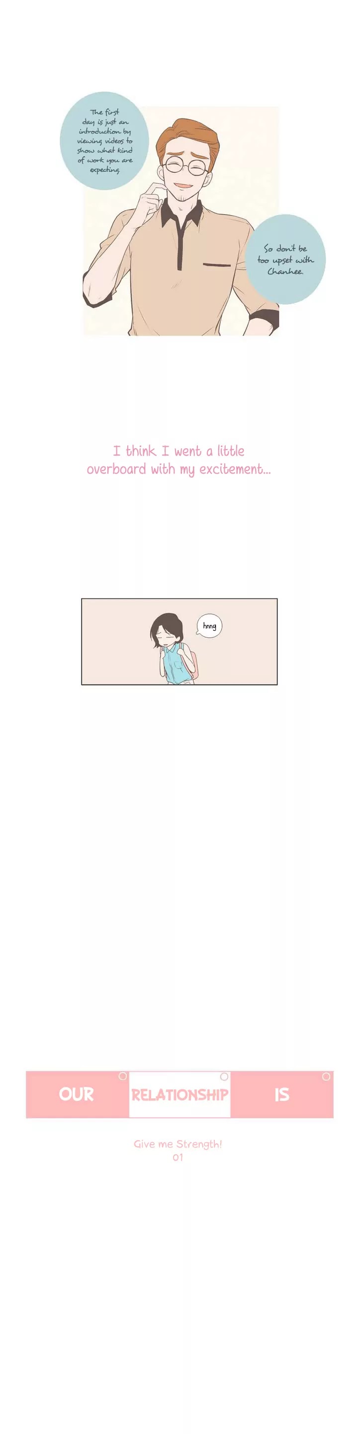 Our Relationship Is... Chapter 25 page 2 - Chapter 25: Give Me Strength! (1)